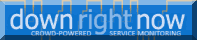downrightnow monitors the status of your favorite web services, and reports service trouble.